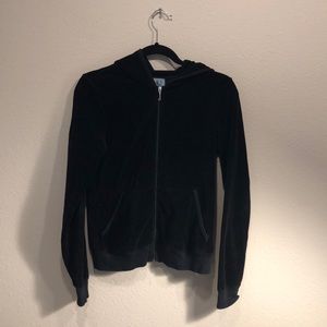 Juicy Couture Black Velour Jacket (XL)